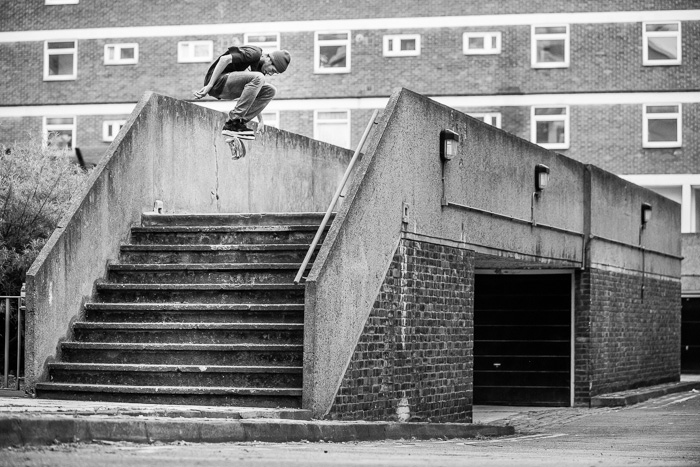 Lucien Clarke, nollie flip, Shoreditch.